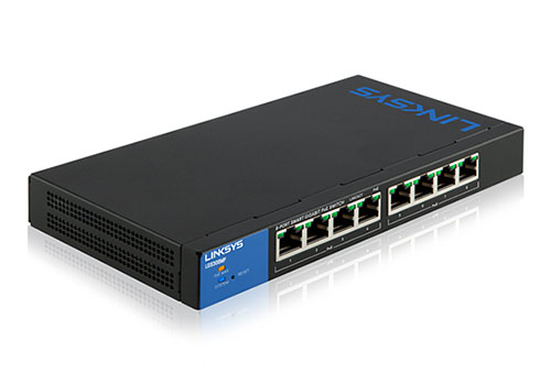 Linksys Business LGS308MP POE + Smart 8 Port Gigabit Network Switch