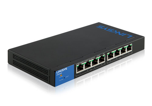 Linksys LGS308P 8-Port Business Smart Gigabit PoE+ Switch