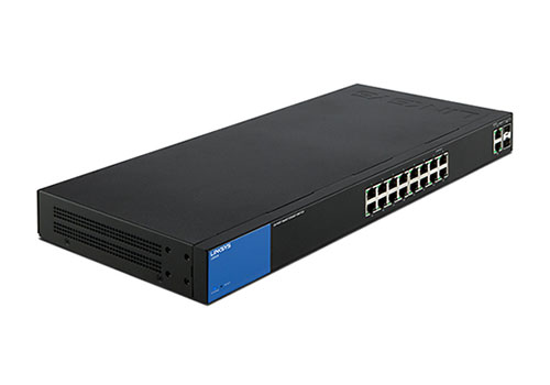 Linksys Business LGS318 16-Port Gigabit Smart Managed Switch with 2 Gigabit and 2 SFP Ports