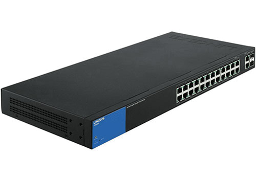 Linksys Business  LGS326MP POE+ Smart 24 Port Gigabit Network Switch + 2X Gigabit SFP/RJ45 Combo Ports