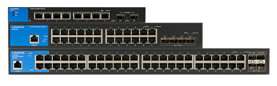 Linksys Business Switch 24-Port Managed Gigabit PoE+ Switch